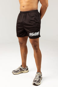 Black Mesh Shorts