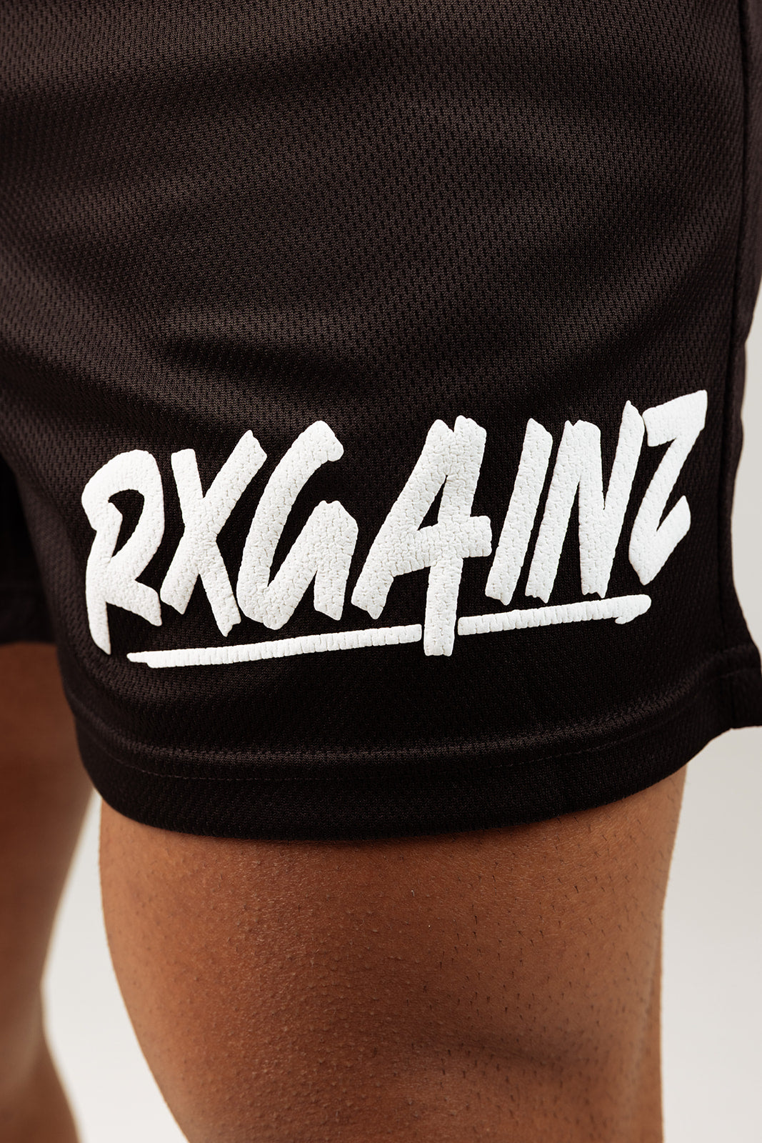 Black Mesh Shorts