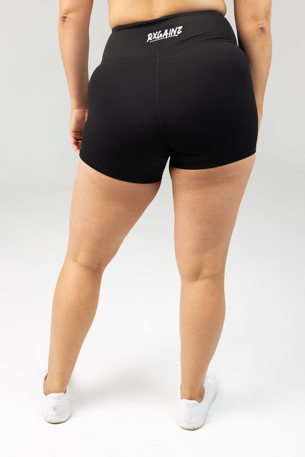 Black Striped Shorts